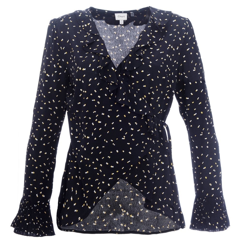 Charli Gabriella Wrap blouse size 8 NWOT